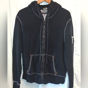 True Religion Zip Front Hoodie Size XL